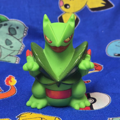 Pokemon Mega Sceptile Figure Finger Puppet 2014 Nintendo Bandai Japan USA Seller