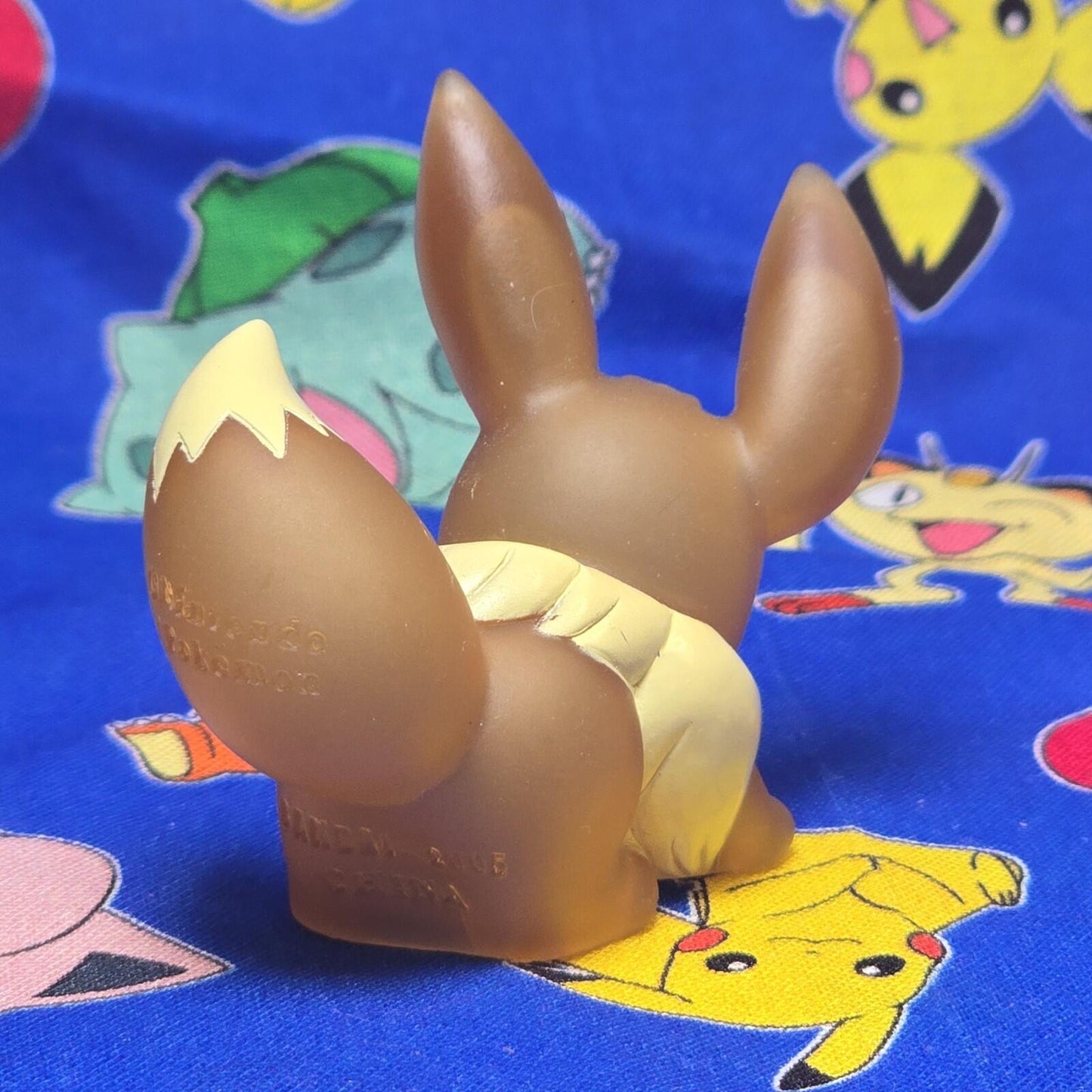 Pokemon Eevee Clear Figure Finger Puppet 2005 Nintendo Bandai Vintage Japan USA