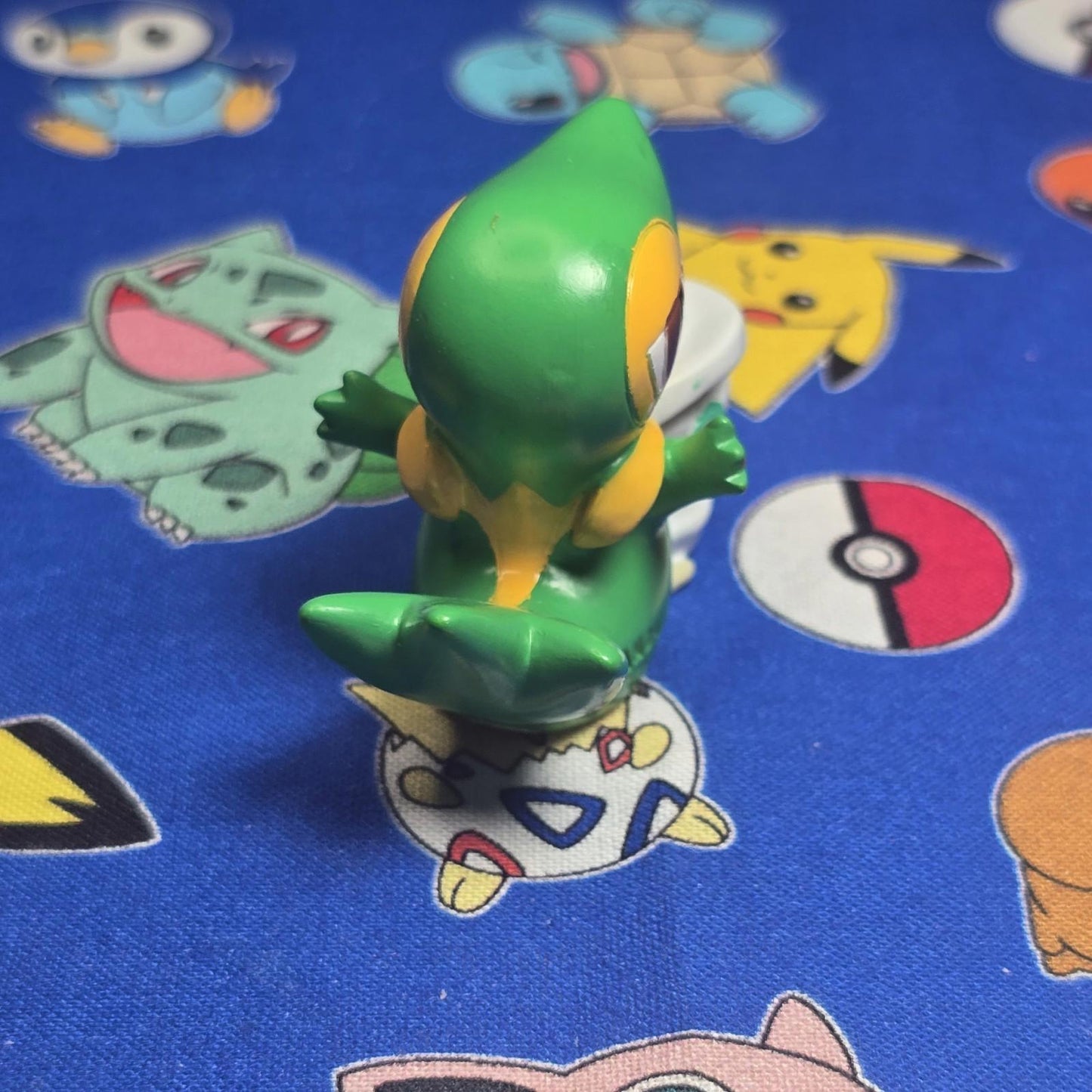 Pokemon Snivy Figure Finger Puppet 2012 Nintendo Bandai PVC Vintage Japan USA