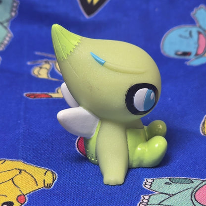 Pokemon Celebi Metallic Figure Finger Puppet 2010 Nintendo Bandai PVC Japan USA