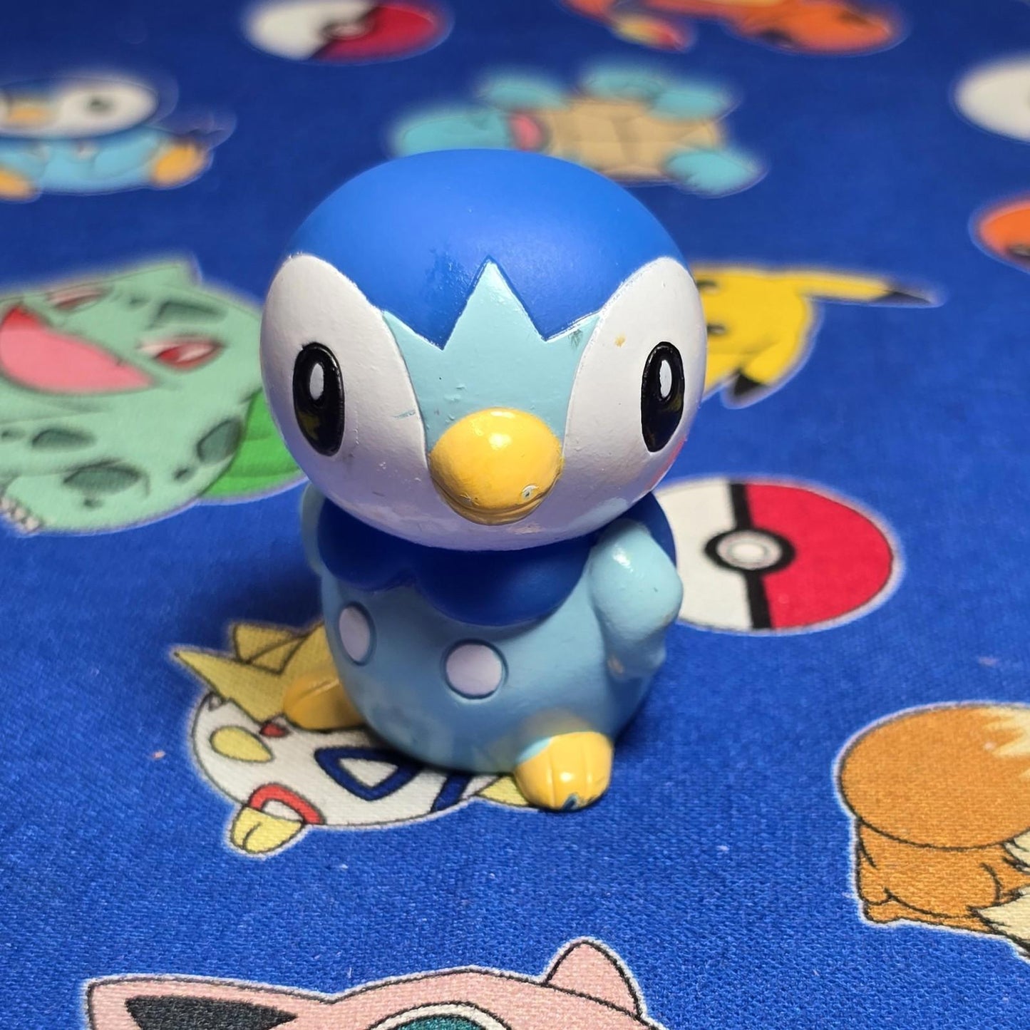 Pokemon Piplup Figure Finger Puppet 2012 Nintendo Bandai PVC Japan USA Seller