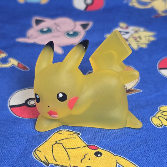 Pokemon Pikachu Clear Figure Finger Puppet 2014 Nintendo Bandai Japan USA Seller