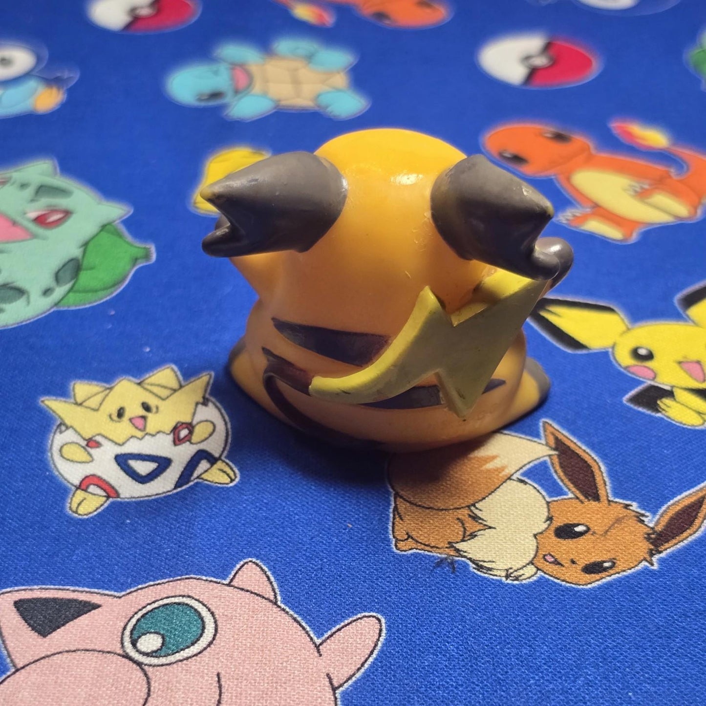 Pokemon Raichu Figure Finger Puppet 1999 Nintendo Bandai PVC Japan Vintage USA