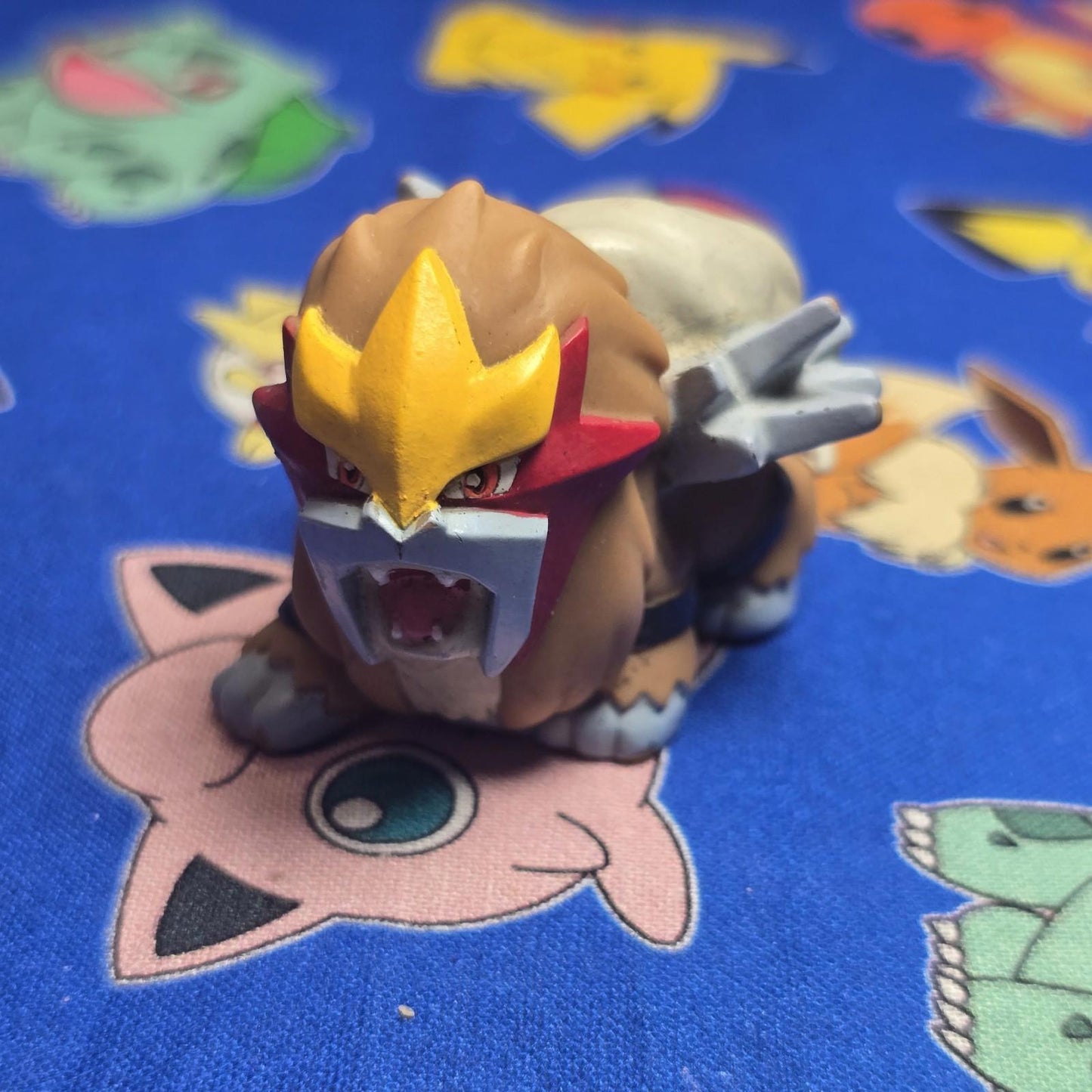 Pokemon Entei Figure Finger Puppet 2007 Nintendo Bandai PVC Japan USA Seller
