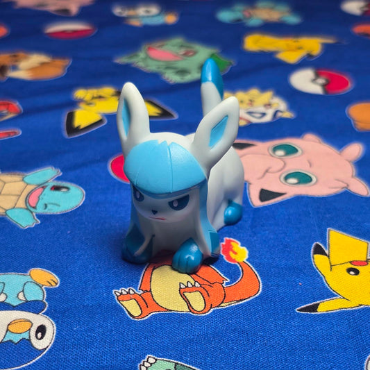 Pokemon Glaceon Figure Finger Puppet 2010 Nintendo Bandai PVC Japan USA Seller