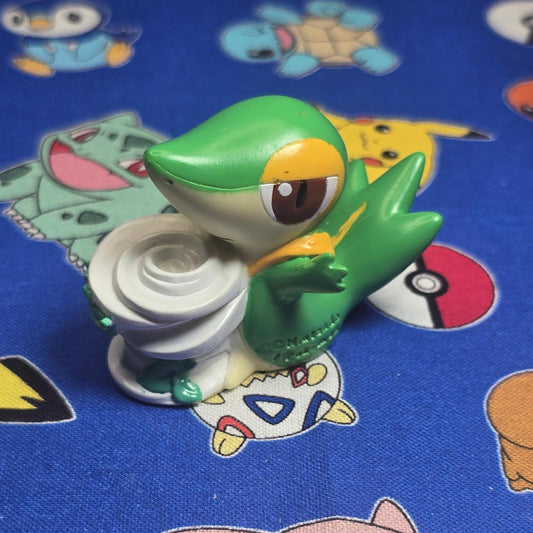 Pokemon Snivy Figure Finger Puppet 2012 Nintendo Bandai PVC Vintage Japan USA