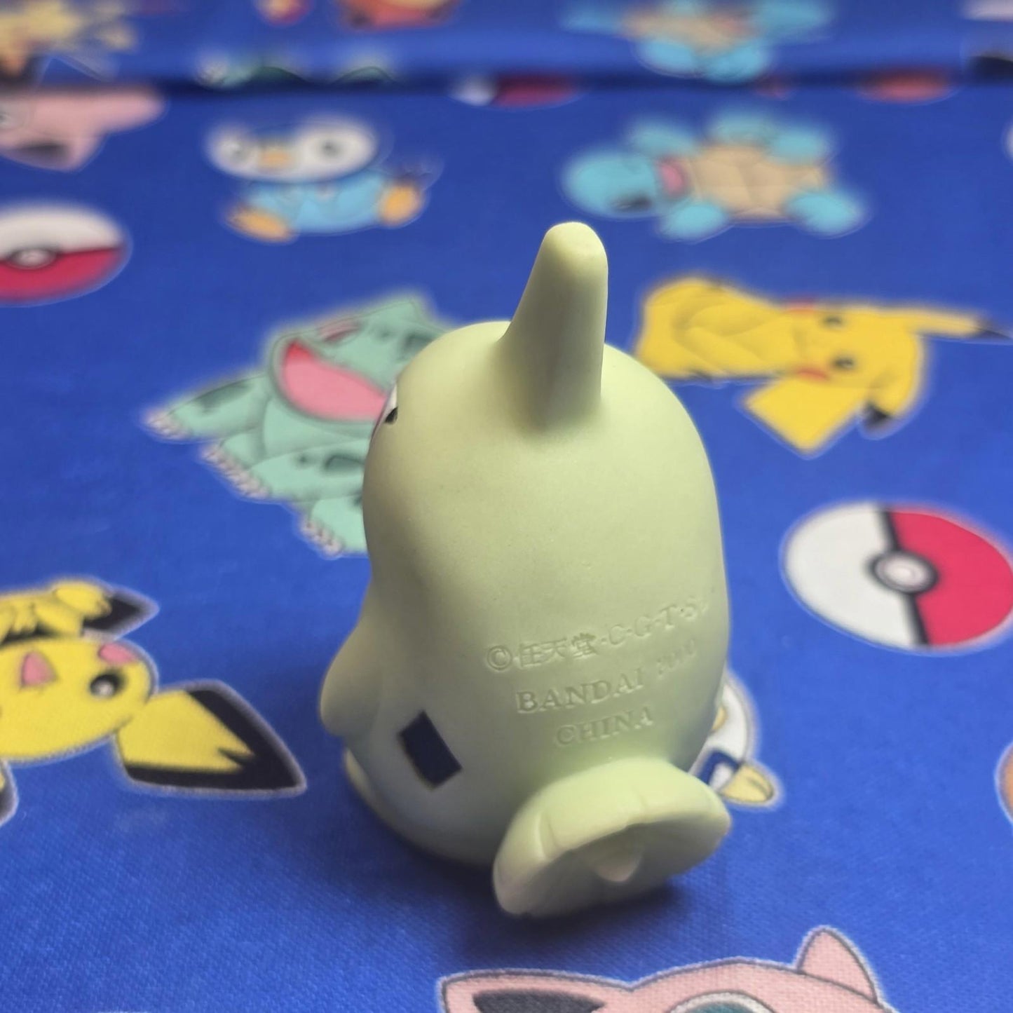 Pokemon Larvitar Figure Finger Puppet 2000 Nintendo Bandai Vintage PVC Japan USA