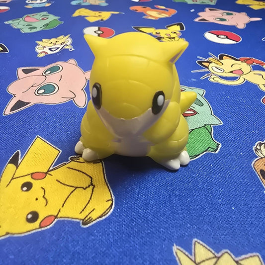 Pokemon Sandshrew Dark Figure Finger Puppet 1996 Nintendo PVC Bandai Vintage USA