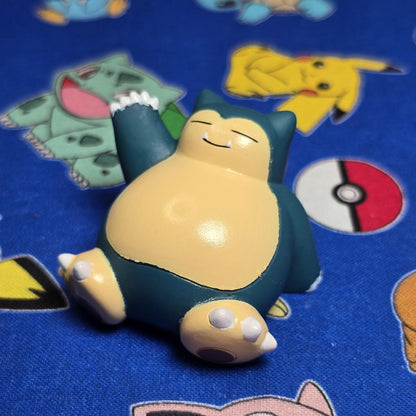 Pokemon Snorlax Figure Finger Puppet 2005 Nintendo Bandai PVC Vintage Japan USA