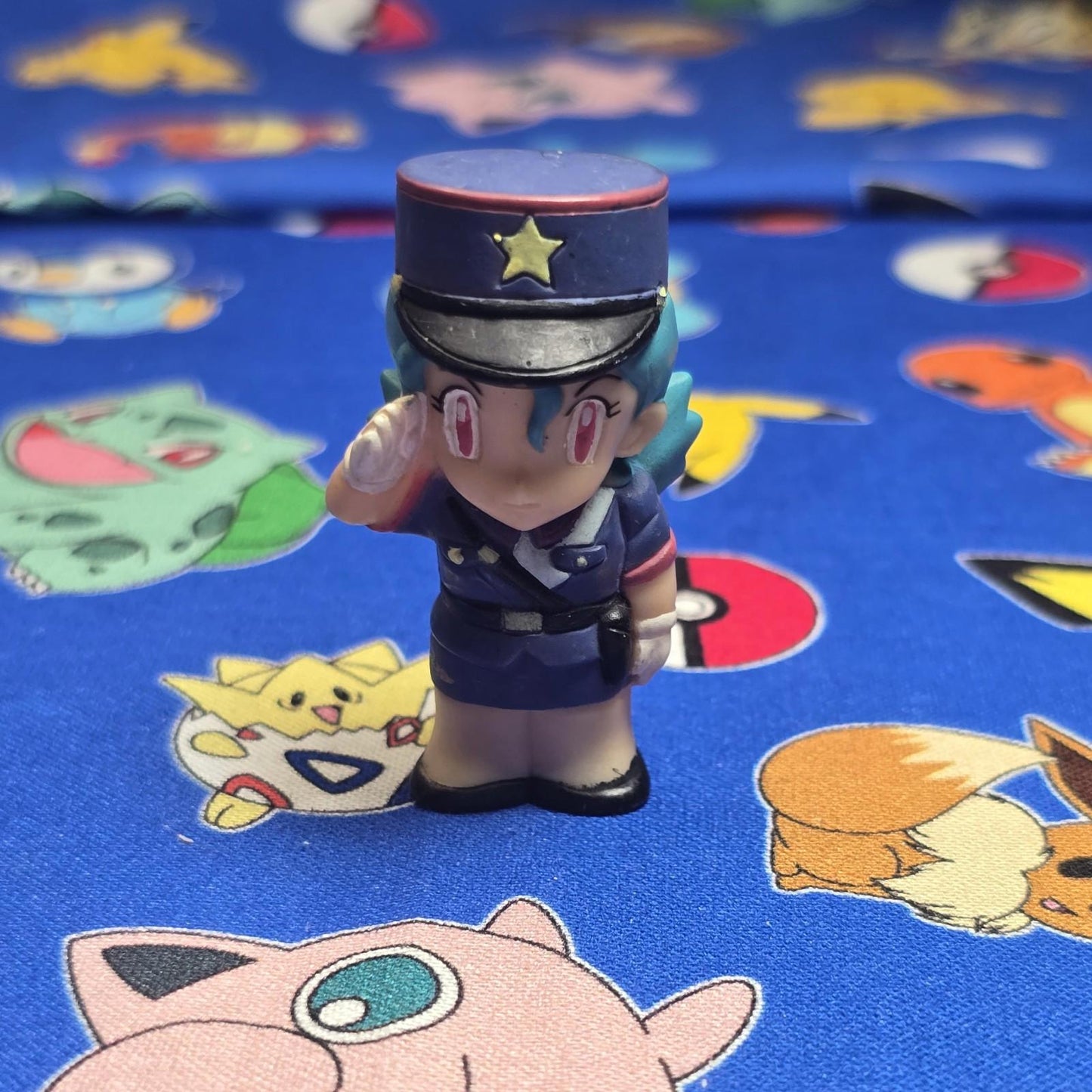 Pokemon Officer Jenny Figure Finger Puppet 1998 Nintendo Bandai Vintage Japan US