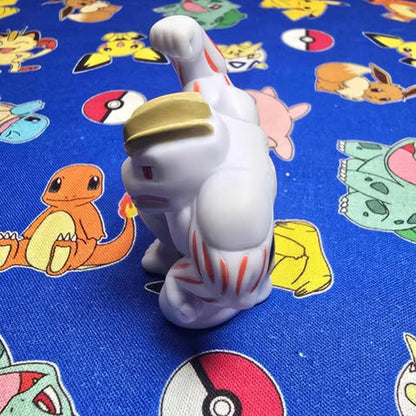 Pokemon Machoke Figure Finger Puppet 1997 Nintendo Bandai PVC Vintage Japan USA
