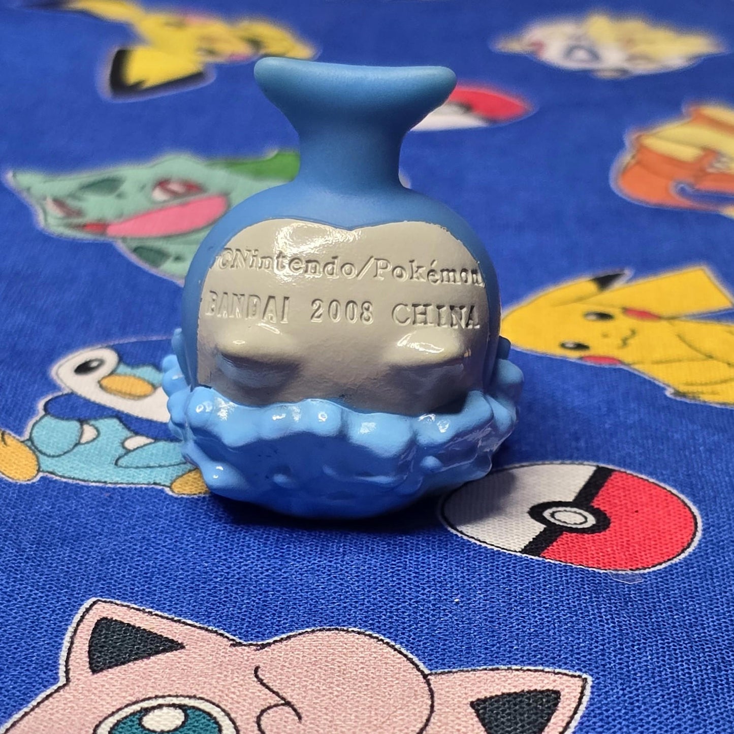 Pokemon Wailord Figure Finger Puppet 2008 Nintendo Bandai PVC Japan USA Seller