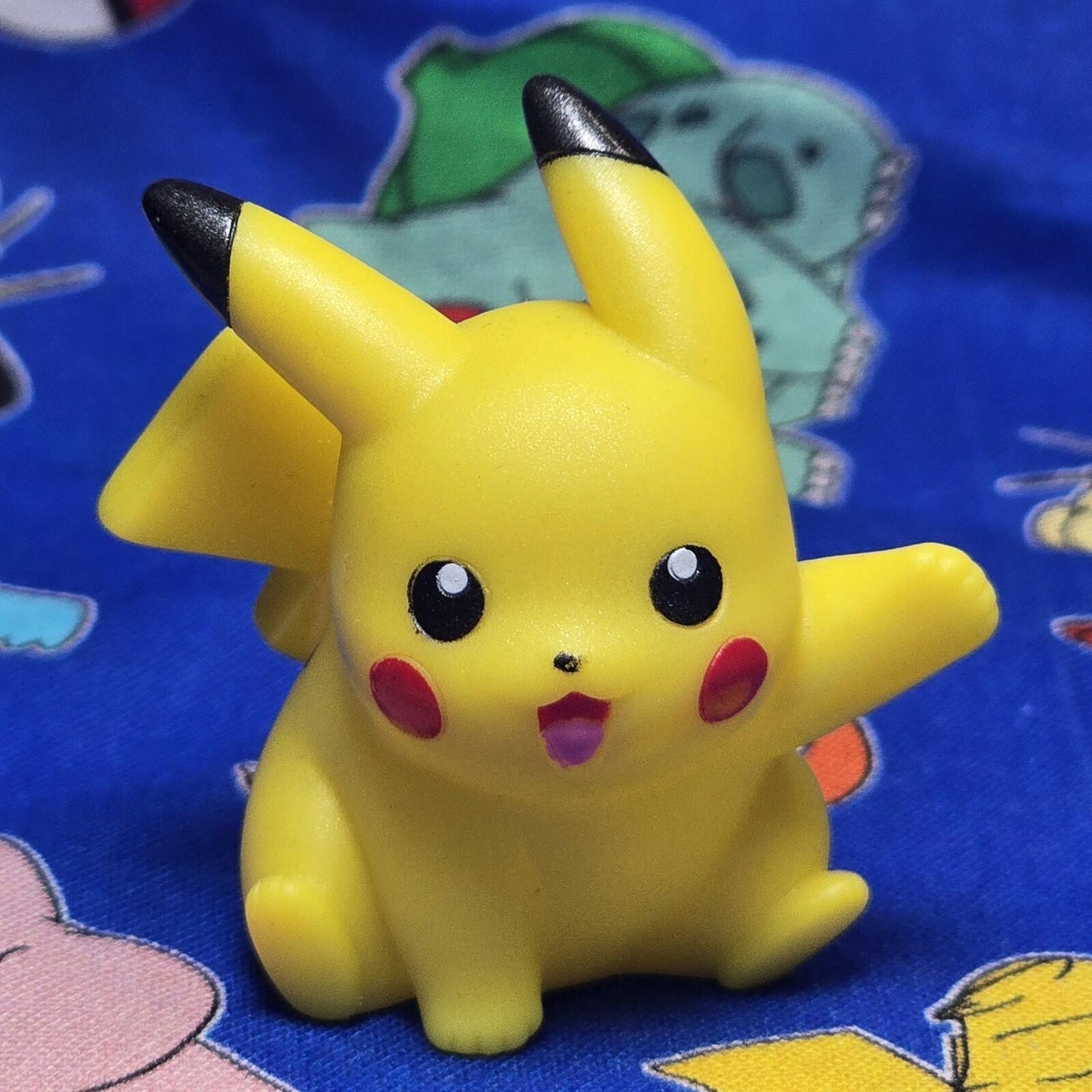 Pokemon Pikachu Pearl Figure Finger Puppet 2006 Nintendo Bandai PVC Japan USA