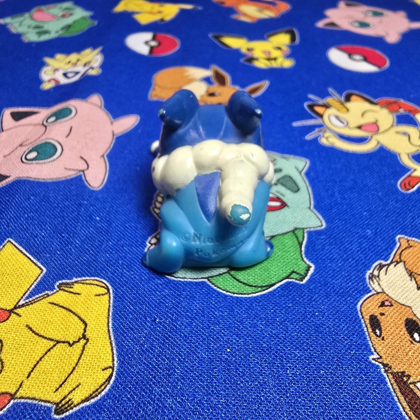 Pokemon Frogadier Figure Finger Puppet 2014 Nintendo Bandai PVC Vintage Japan US