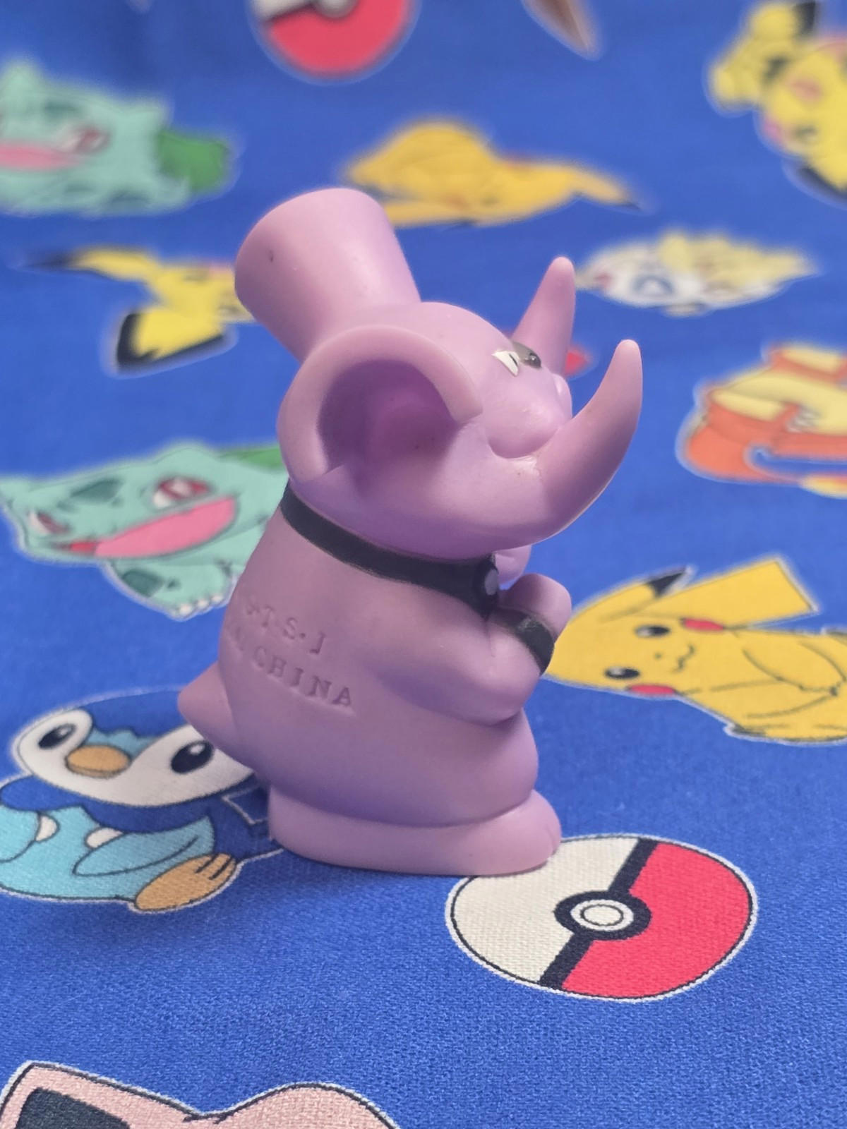 Pokemon Granbull Figure Finger Puppet 2001 Nintendo Bandai PVC Vintage Japan USA