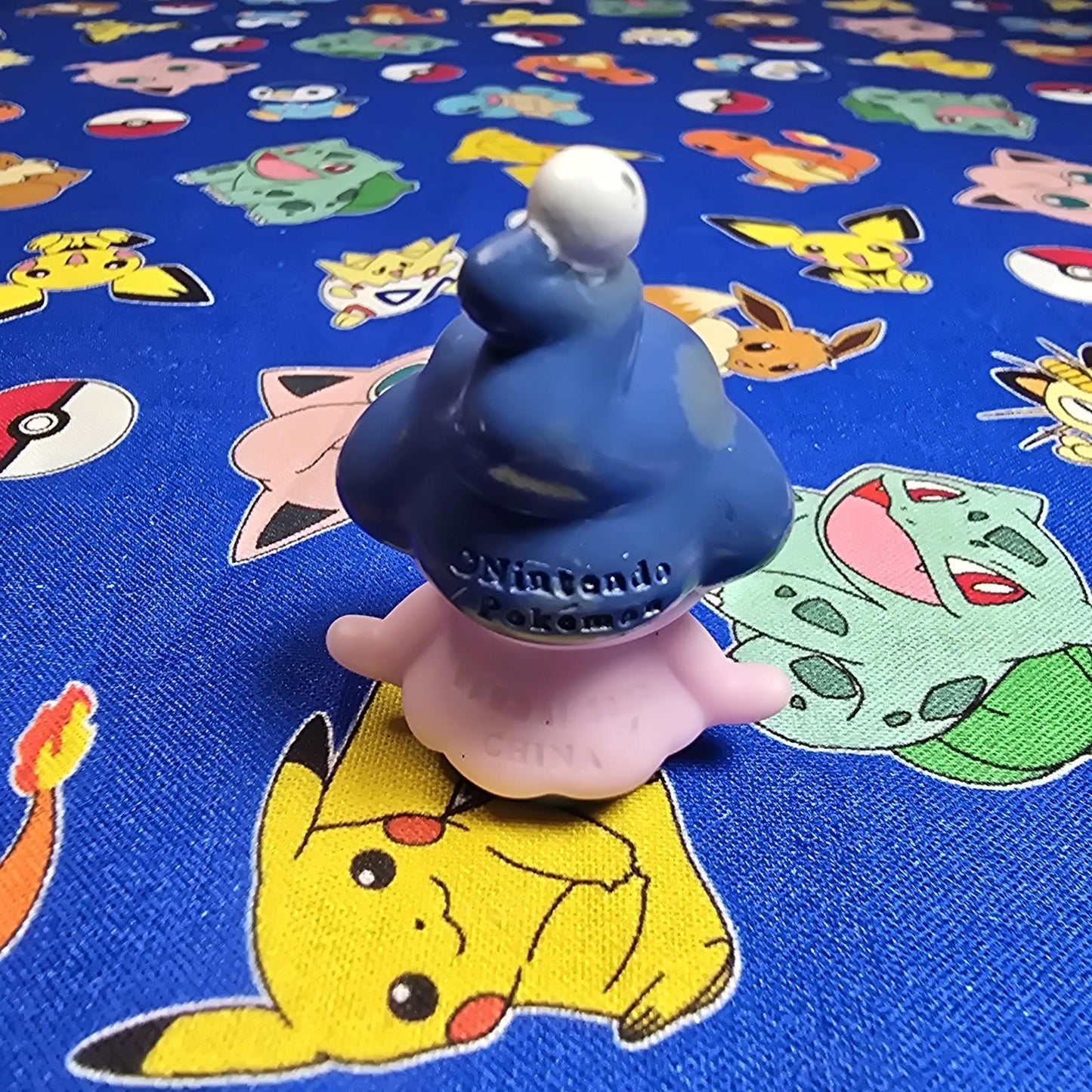 Pokemon Mime Jr Figure Finger Puppet 2008 Nintendo Bandai PVC Vintage Japan USA