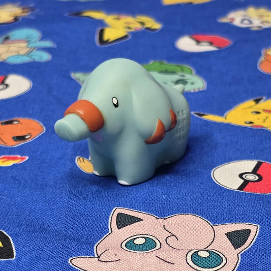Pokemon Phanpy Figure Finger Puppet 2001 Nintendo Bandai PVC Vintage Japan USA