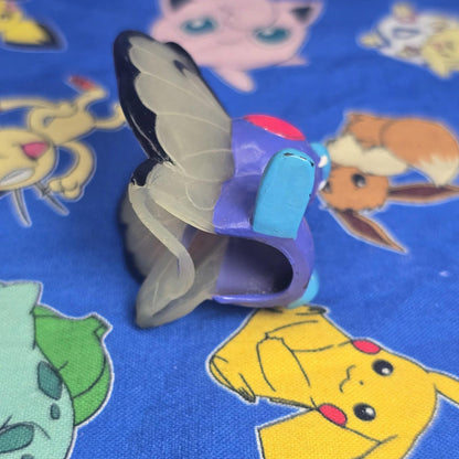 Pokemon Butterfry Clear Figure Finger Puppet 1997 Nintendo Bandai PVC Vintage US