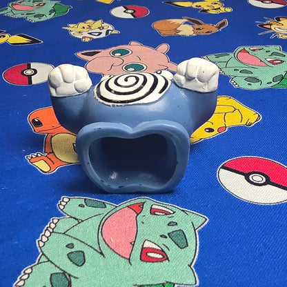 Pokemon Poliwrath Figure Finger Puppet 1997 Bandai Nintendo PVC Vintage Japan US