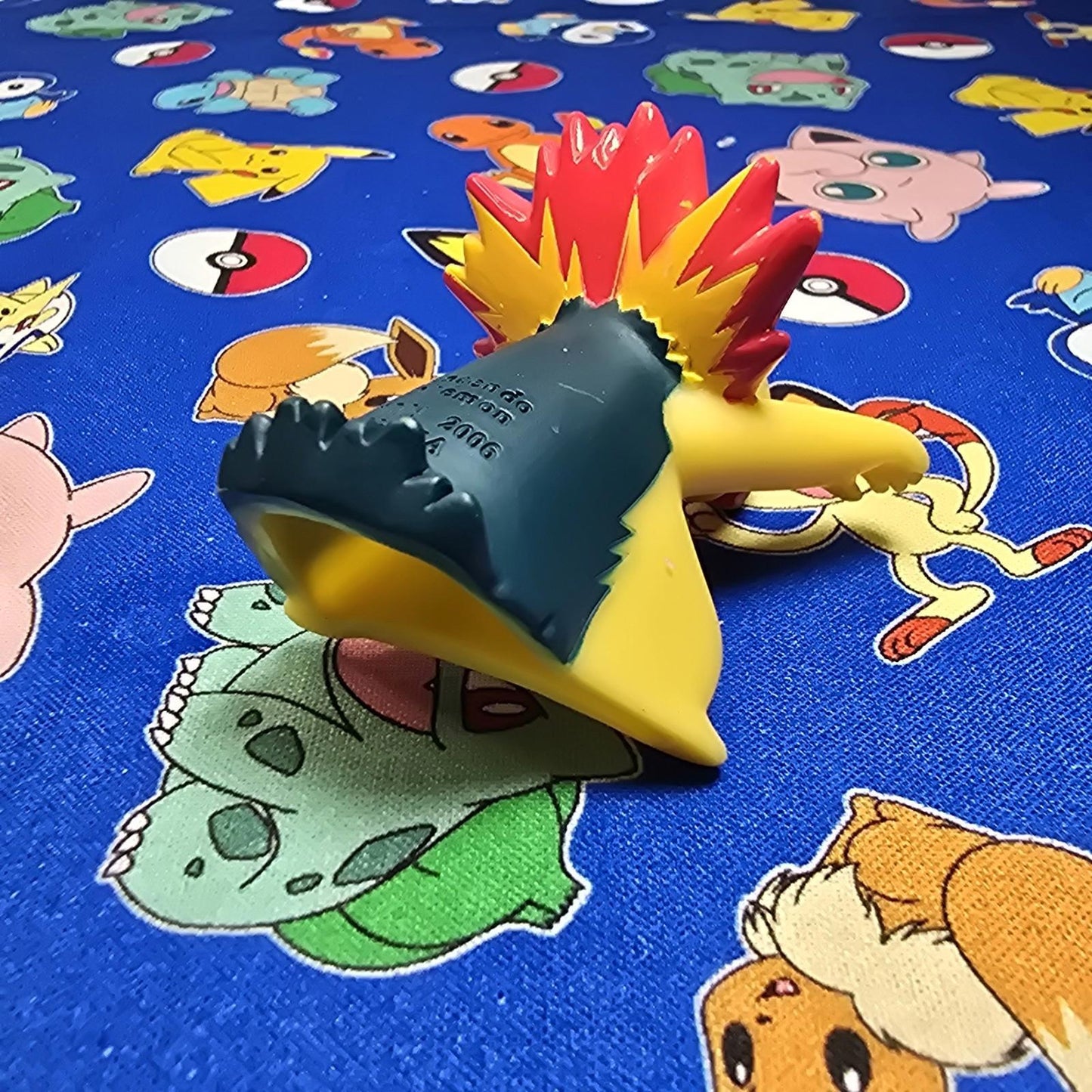 Pokemon Typhlosion Figure Finger Puppet 2006 Nintendo Bandai PVC Japan US Seller