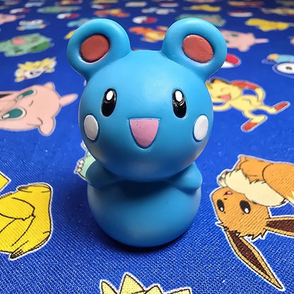 Pokemon Azurill Figure Finger Puppet 2002 Nintendo Bandai PVC Vintage Japan USA