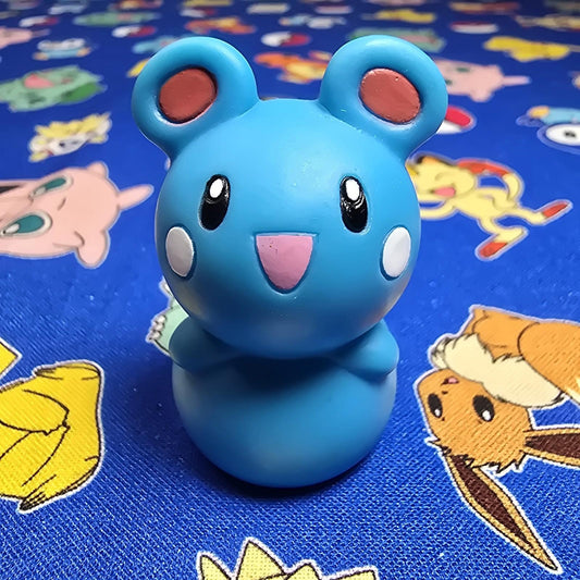 Pokemon Azurill Figure Finger Puppet 2002 Nintendo Bandai PVC Vintage Japan USA