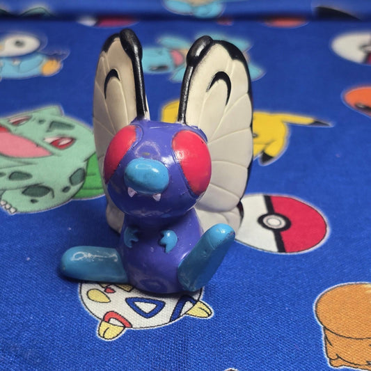 Pokemon Butterfry Red Figure Finger Puppet 1997 Nintendo Bandai PVC Vintage US