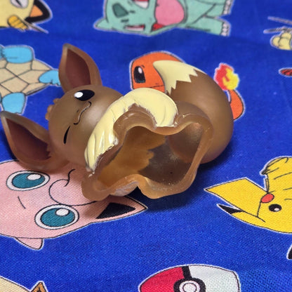 Pokemon Eevee Clear Figure Finger Puppet 2005 Nintendo Bandai Vintage Japan USA