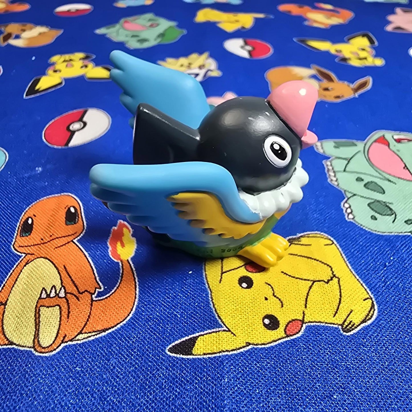 Pokemon Chatot Figure Finger Puppet 2006 Nintendo Bandai PVC Japan USA Seller