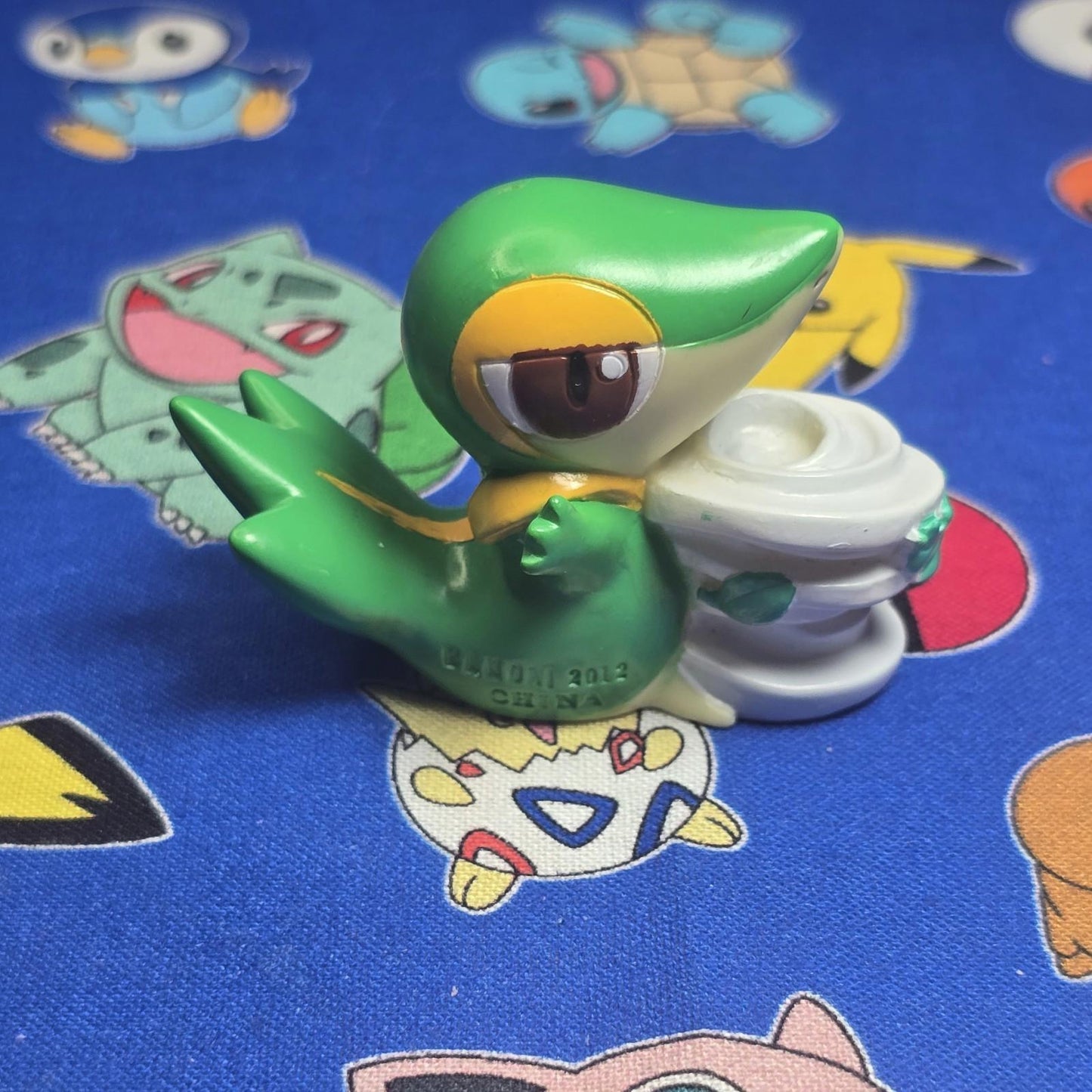 Pokemon Snivy Figure Finger Puppet 2012 Nintendo Bandai PVC Vintage Japan USA