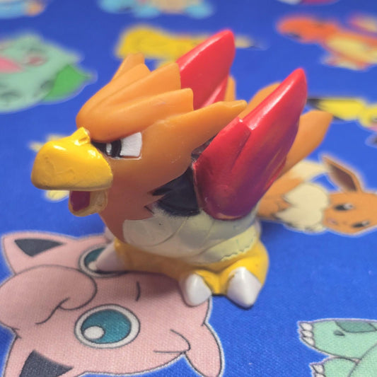 Pokemon Spearow Red Figure Finger Puppet 1997 Bandai Nintendo Vintage Japan USA