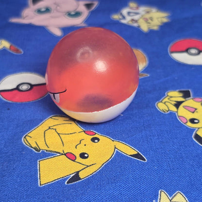 Pokemon Voltorb Clear Figure Finger Puppet 1996 Nintendo Bandai Vintage Japan US