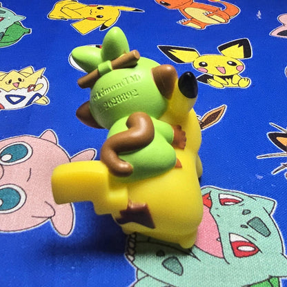 Pokemon Pikachu & Grookey Figure Finger Puppet 2022 Nintendo Bandai Japan USA