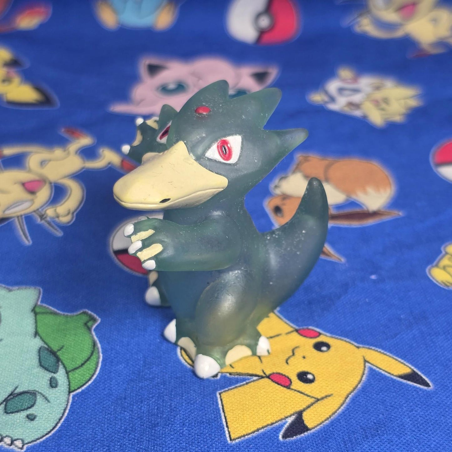 Pokemon Golduck Clear Figure Finger Puppet 1997 Nintendo Bandai Vintage Japan US