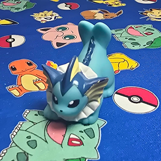 Pokemon Vaporeon Figure Finger Puppet 2008 Nintendo Bandai PVC Japan USA Seller