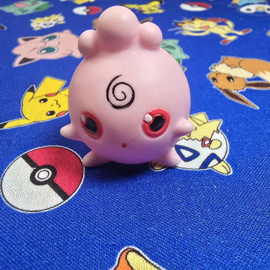 Pokemon Igglybuff Figure Finger Puppet 2000 Nintendo Bandai PVC Vintage Japan US