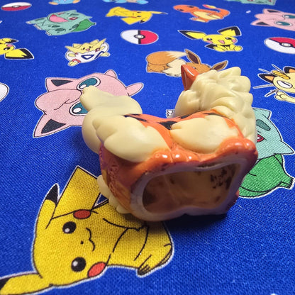 Pokemon Arcanine Dark Figure Finger Puppet 1997 Bandai Nintendo PVC Vintage USA