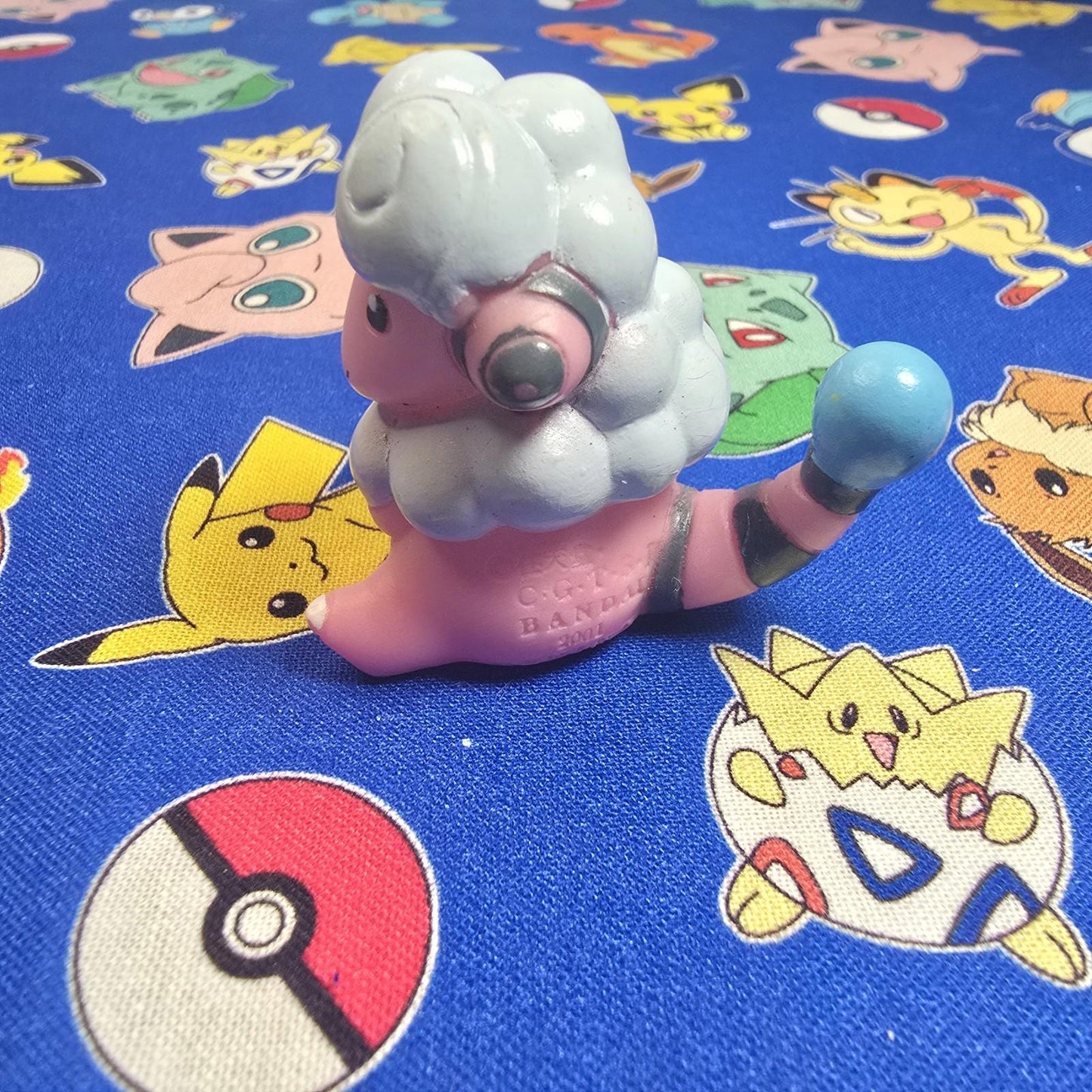 Pokemon Flaaffy Figure Finger Puppet 2001 Nintendo Bandai PVC Vintage Japan USA