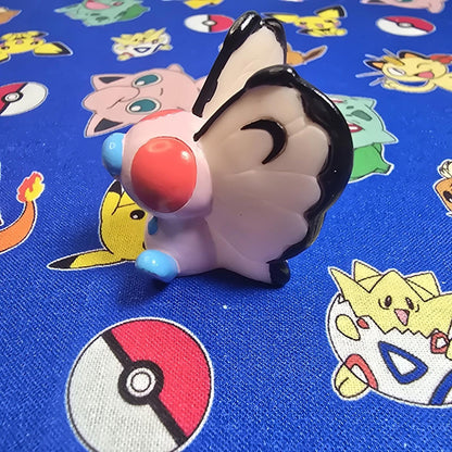 Pokemon Butterfry Pink Shiny Figure Finger Puppet 1997 Nintendo Bandai Vintage
