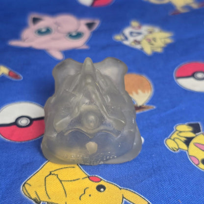 Pokemon Rhyhorn Clear Figure Finger Puppet 1996 Nintendo Bandai Vintage Japan US
