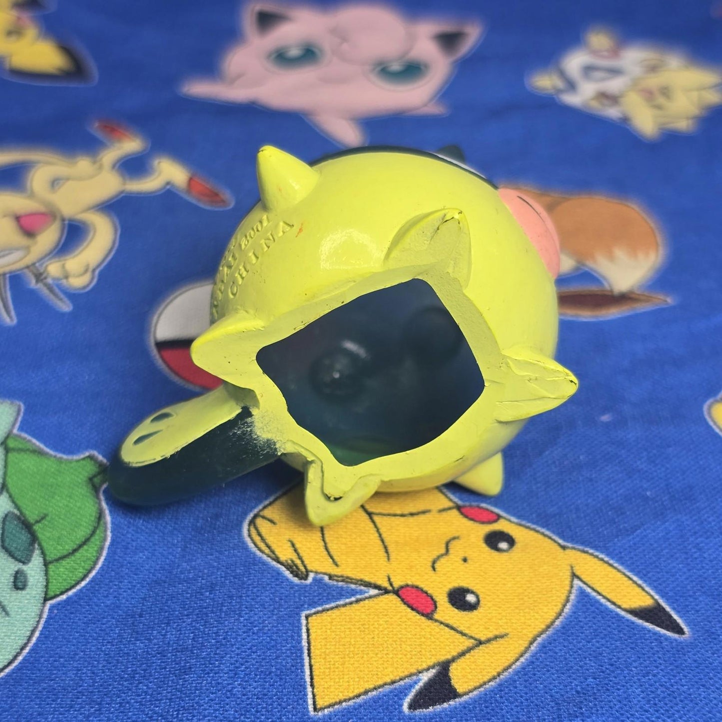 Pokemon Qwilfish Clear Figure Finger Puppet 2001 Nintendo Bandai PVC Japan USA