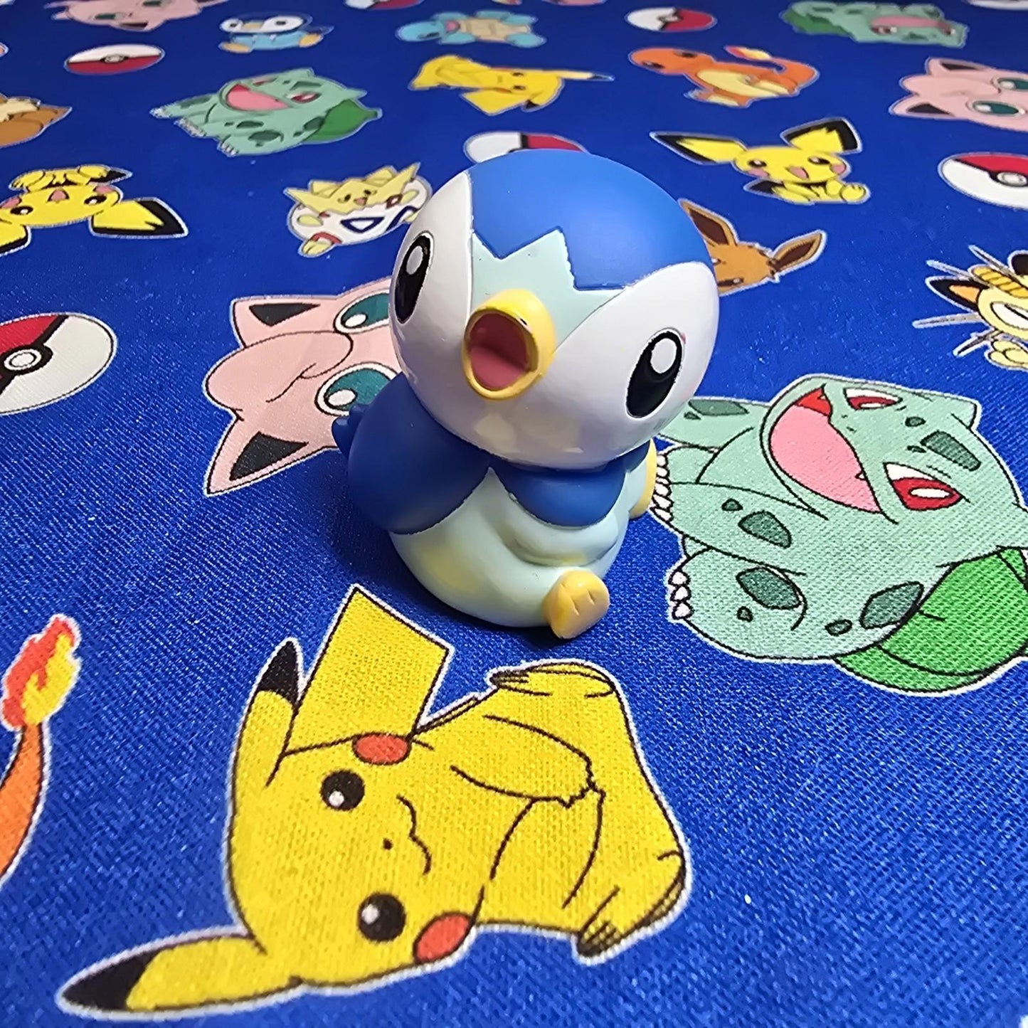 Pokemon Piplup Figure Finger Puppet 2010 Nintendo Bandai PVC Japan USA Seller