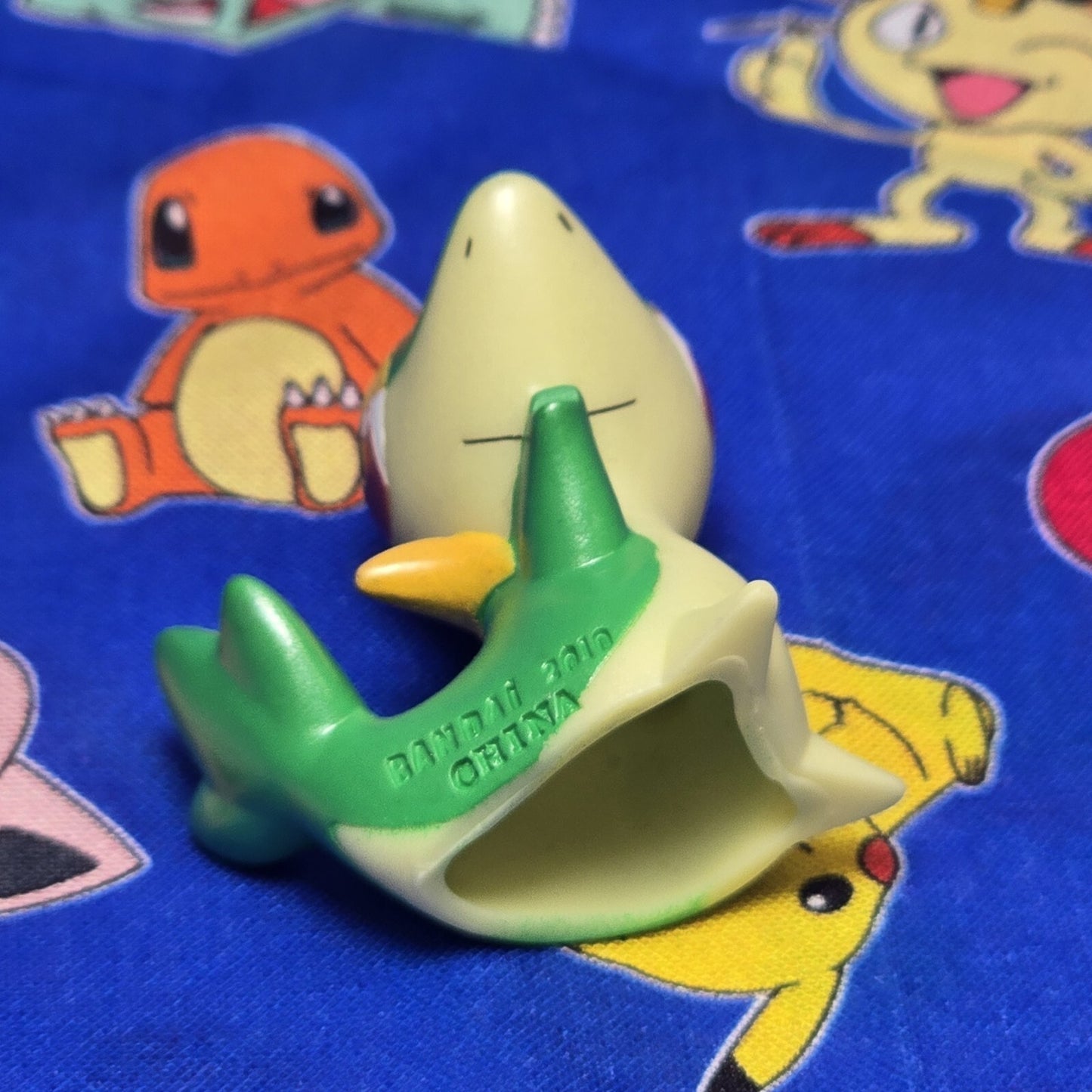 Pokemon Snivy Metallic Figure Finger Puppet 2010 Nintendo PVC Bandai Japan USA