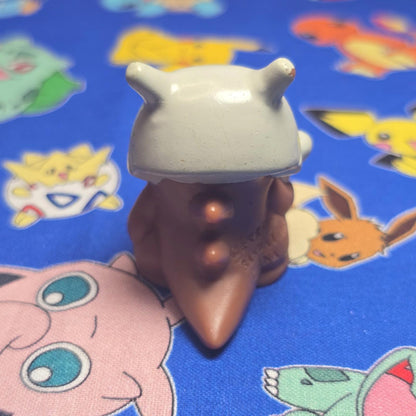 Pokemon Cubone Dark Figure Finger Puppet 1996 Nintendo Bandai Vintage US Seller