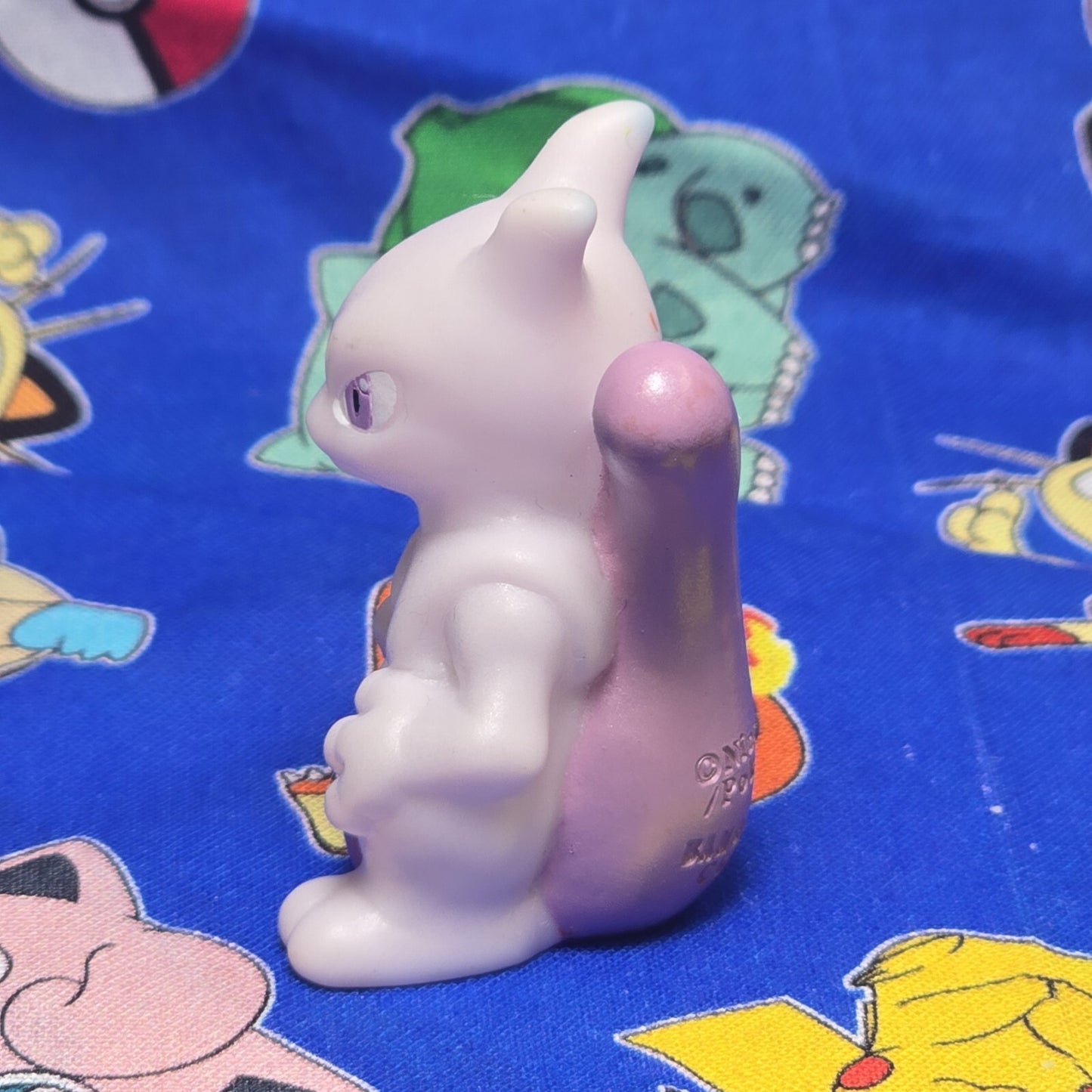 Pokemon Mewtwo Metallic Figure Finger Puppet 2013 Nintendo Bandai PVC Japan USA