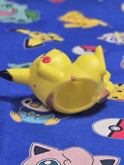 Pokemon Pikachu Figure Finger Puppet 1998 Nintendo Bandai PVC Vintage Japan USA