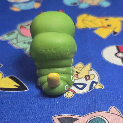 Pokemon Caterpie Figure Finger Puppet 1997 Bandai Nintendo PVC Vintage US Seller