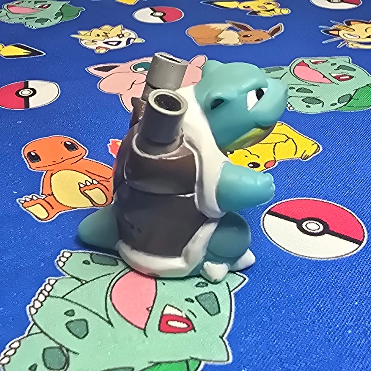 Pokemon Blastoise Figure Finger Puppet 1996 Nintendo Bandai PVC Vintage Japan US