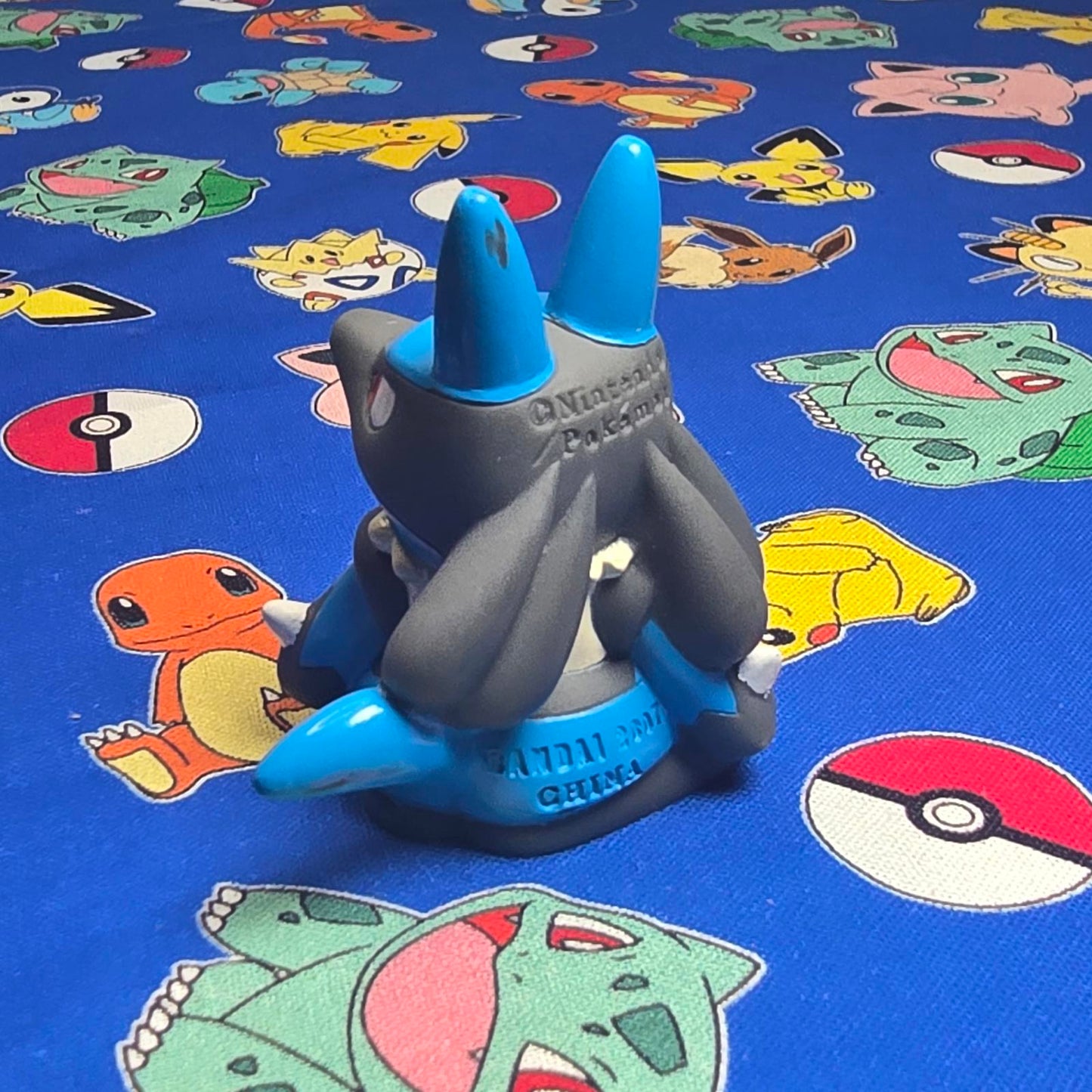 Pokemon Lucario Figure Finger Puppet 2007 Nintendo Bandai PVC Japan USA Seller
