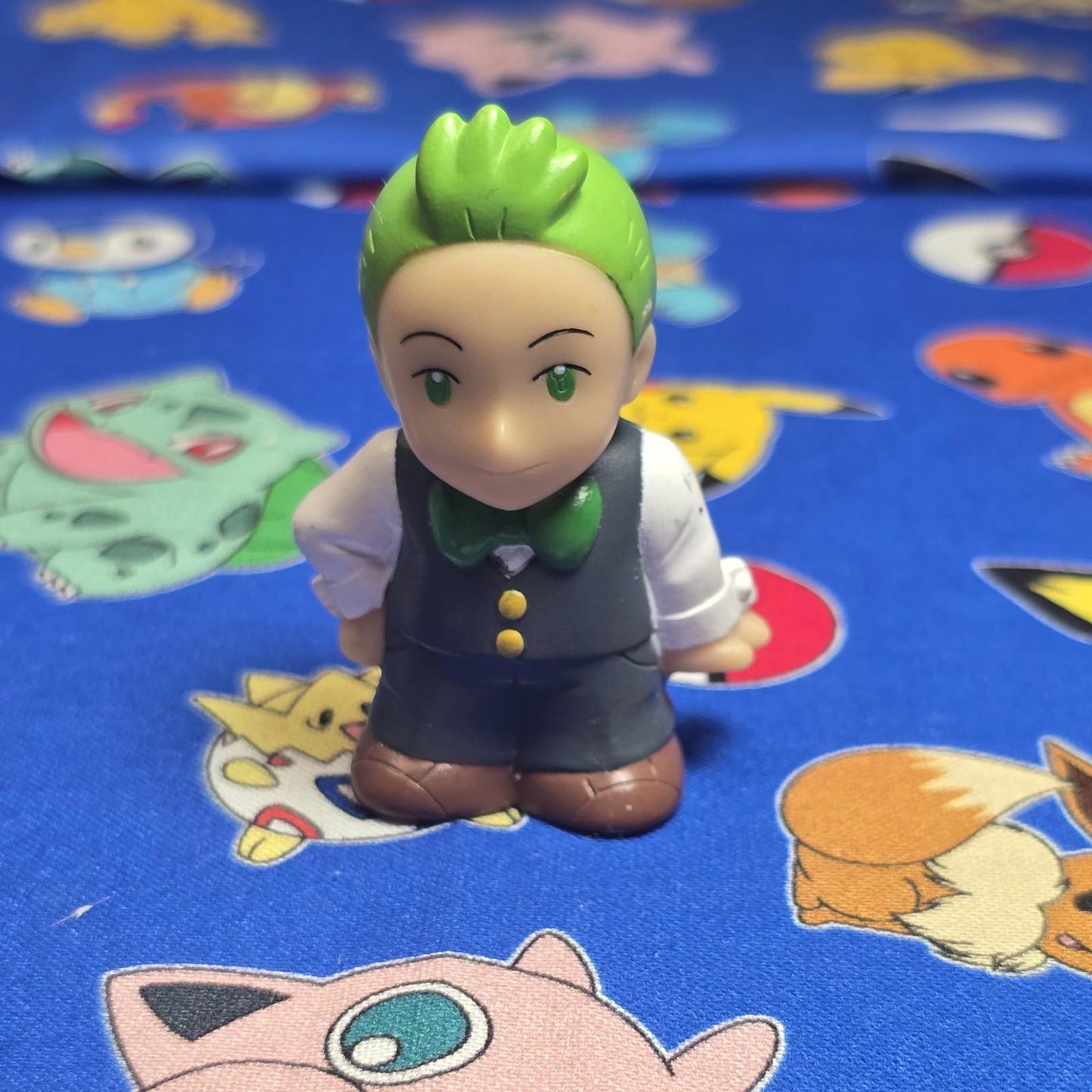 Pokemon Cilan Trainer Figure Finger Puppets 2010 Nintendo Bandai Japan US Seller